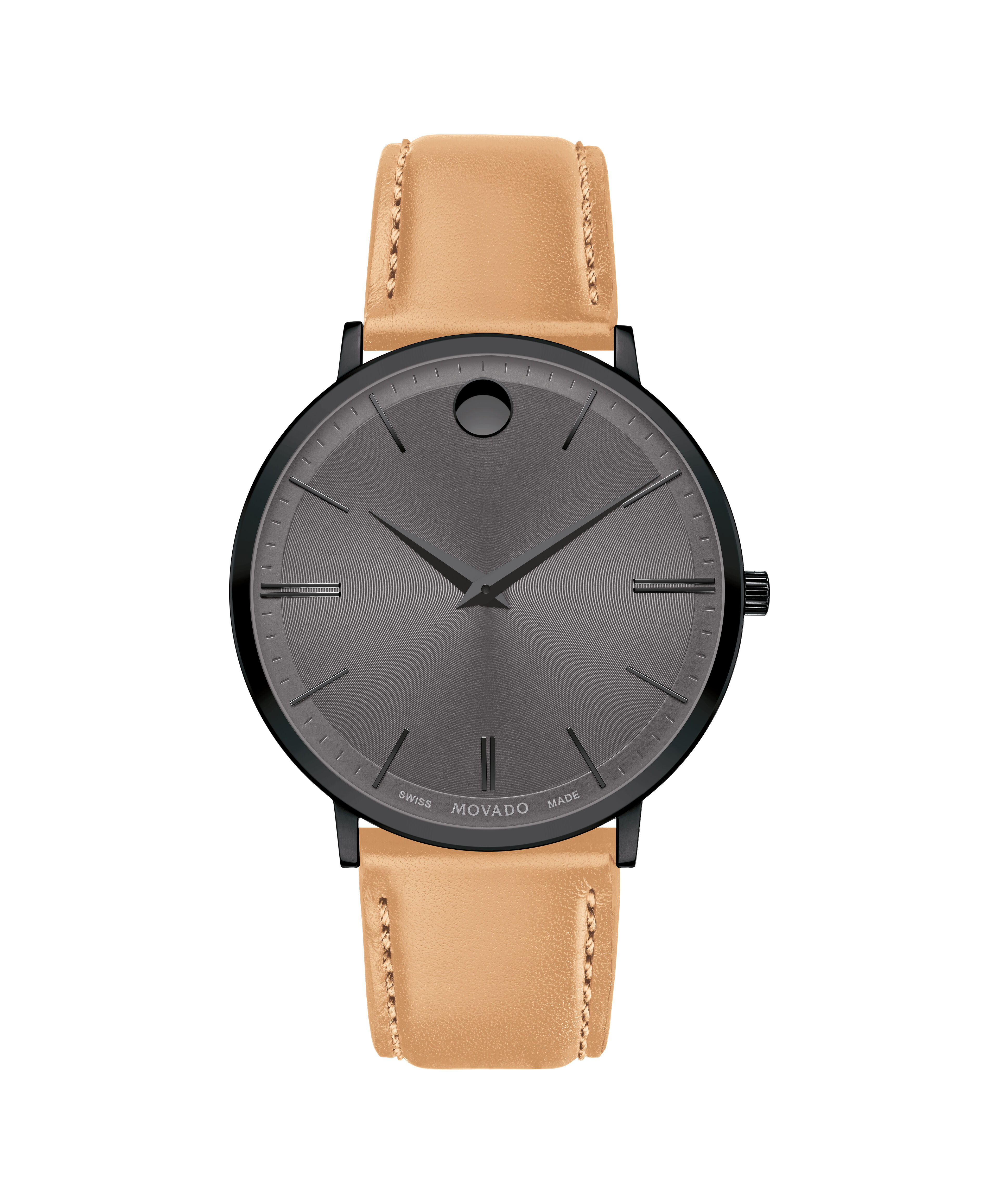 Movado LunaMovado Luno Black Dial Men's Watch