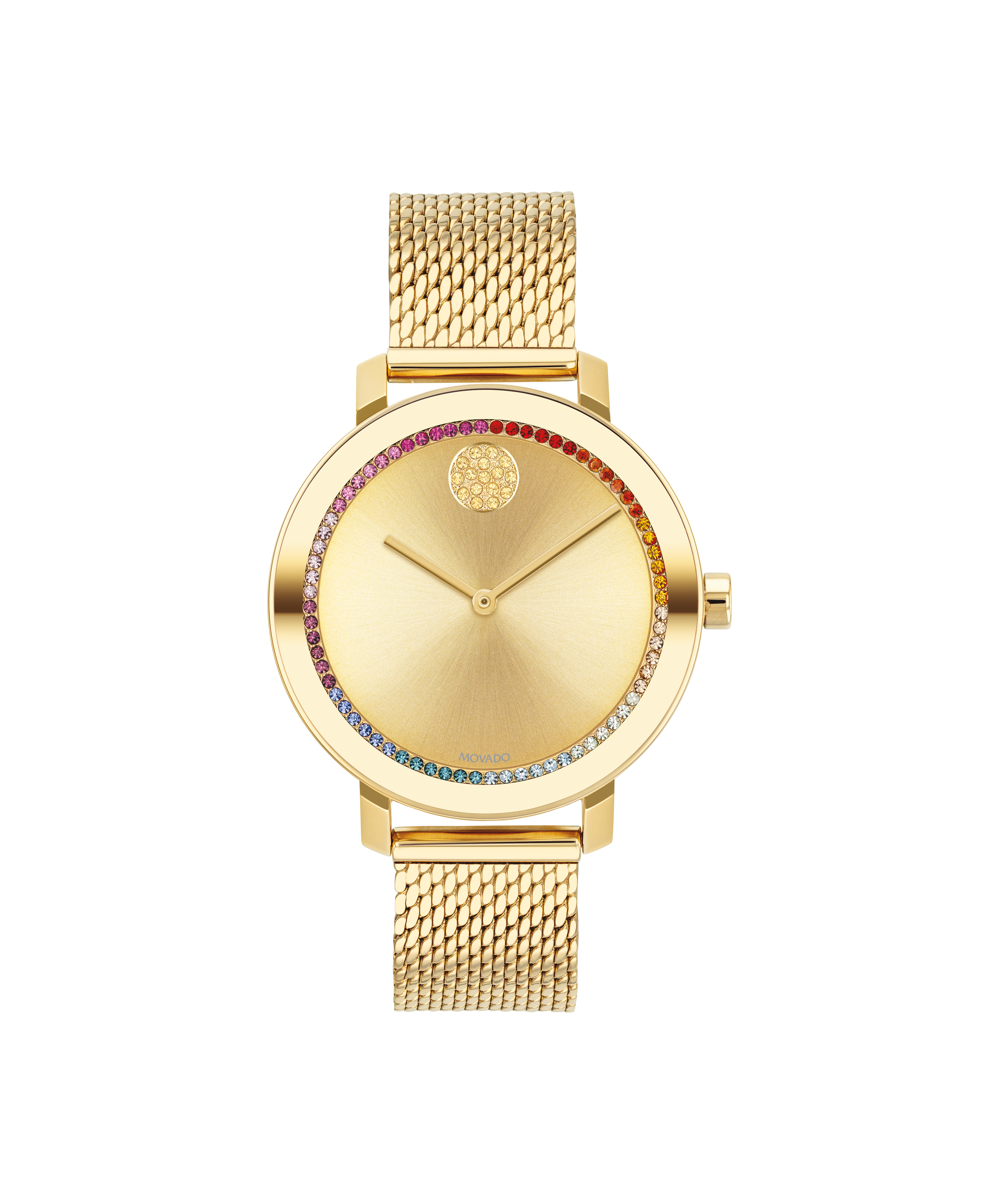 Movado oro blanco con diamantes