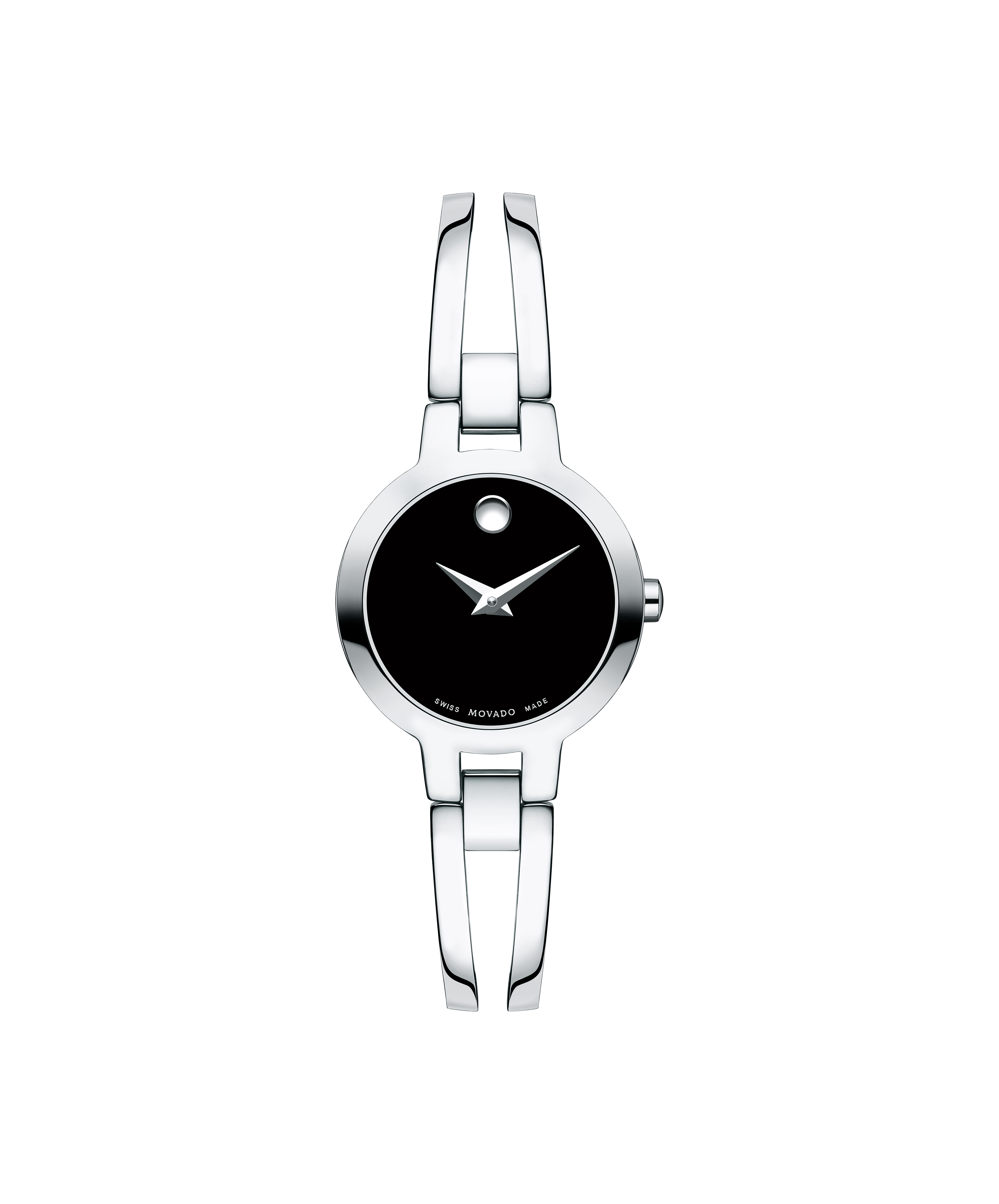 Movado Masino Black Diamond Dial Ladies Watch